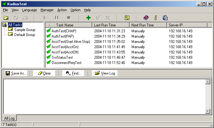 NAS Simulator Screenshot